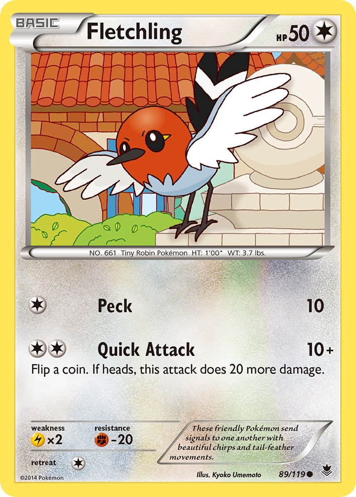 Fletchling (89/119) [XY: Phantom Forces] | Total Play