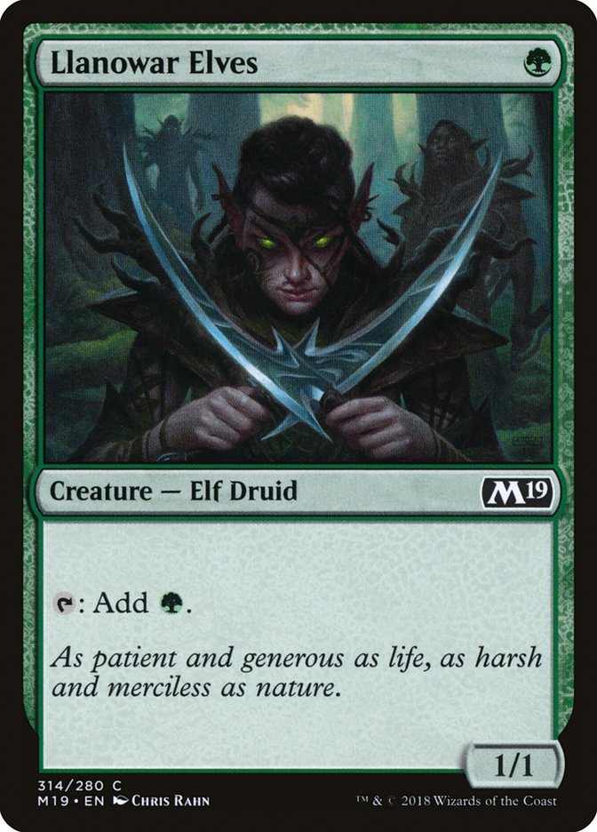 Llanowar Elves [Core Set 2019] | Total Play