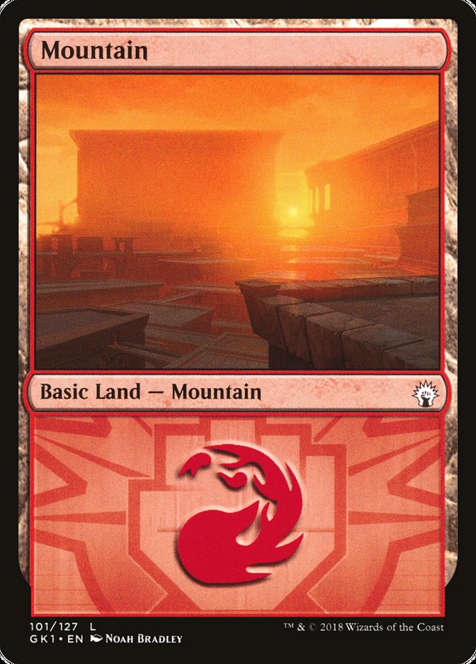 Mountain (101) [Guilds of Ravnica Guild Kit] | Total Play