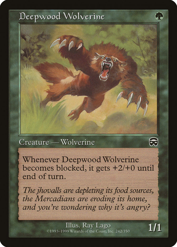 Deepwood Wolverine [Mercadian Masques] | Total Play