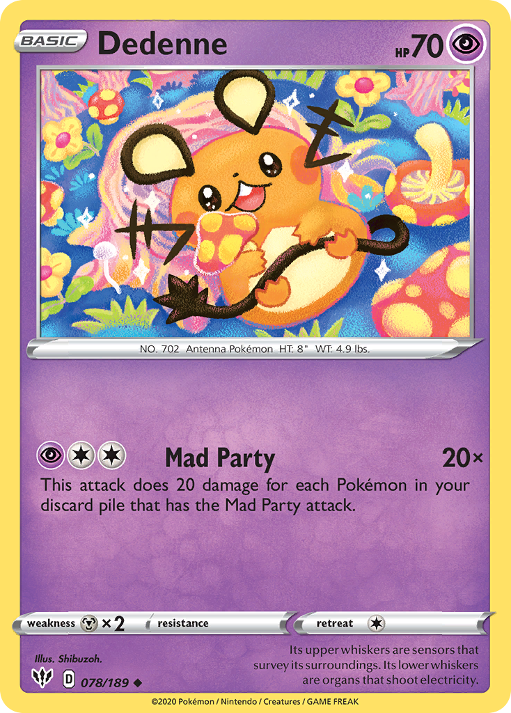 Dedenne (078/189) [Sword & Shield: Darkness Ablaze] | Total Play