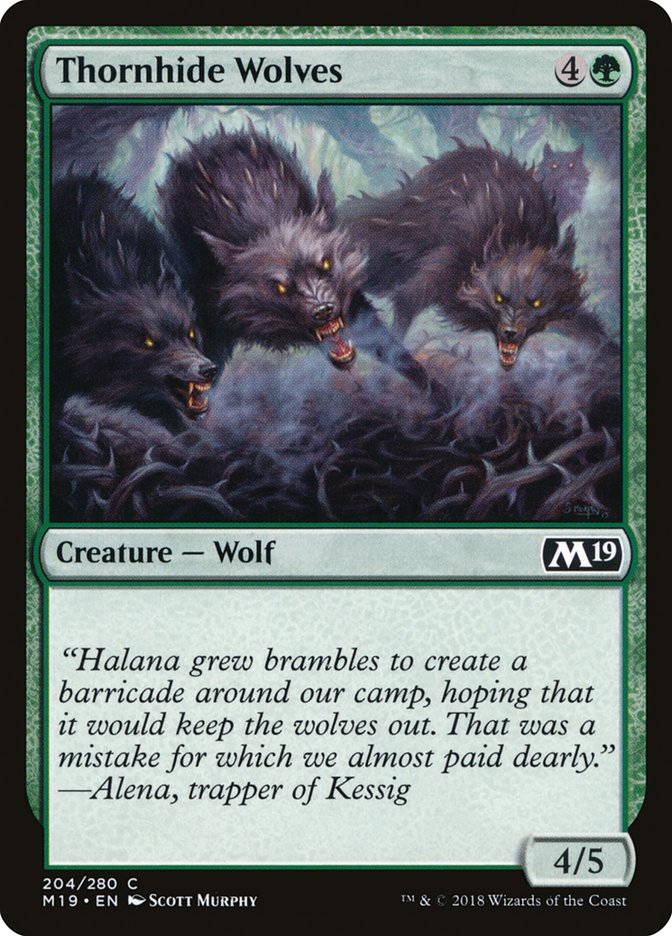 Thornhide Wolves [Core Set 2019] | Total Play