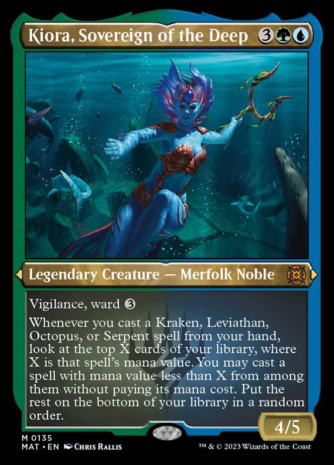 Kiora, Sovereign of the Deep (Foil Etched) [March of the Machine: The Aftermath] | Total Play