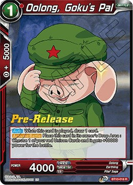 Oolong, Goku's Pal (BT10-016) [Rise of the Unison Warrior Prerelease Promos] | Total Play