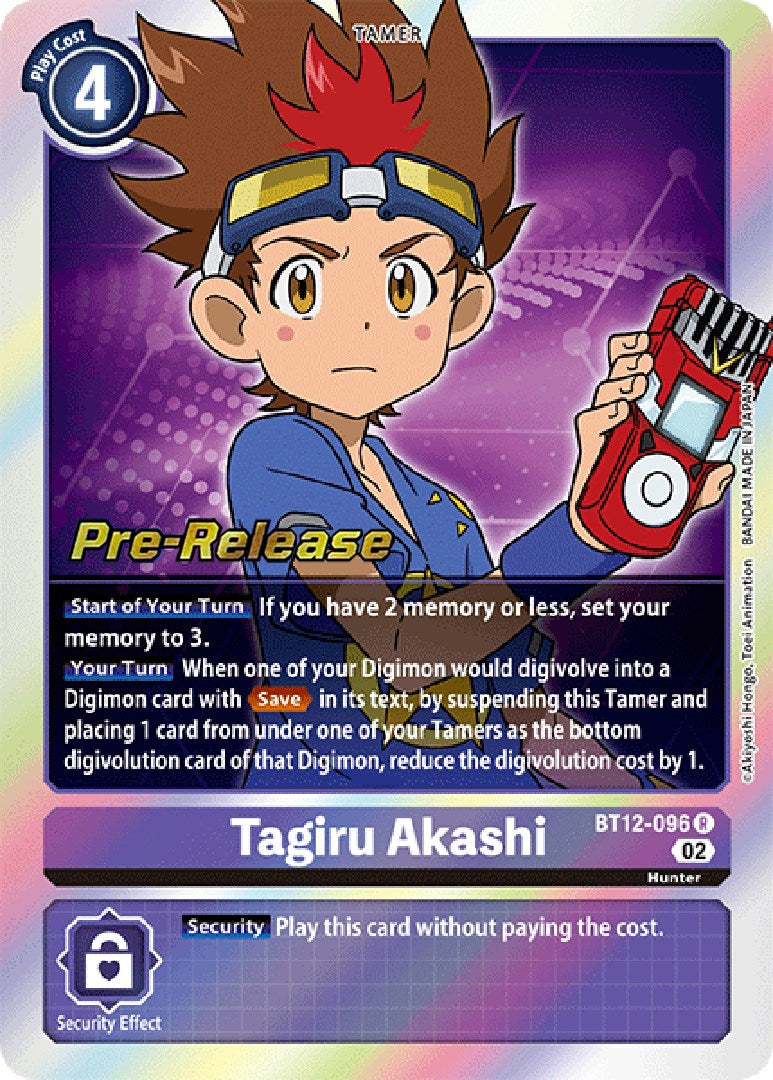 Tagiru Akashi [BT12-096] [Across Time Pre-Release Cards] | Total Play