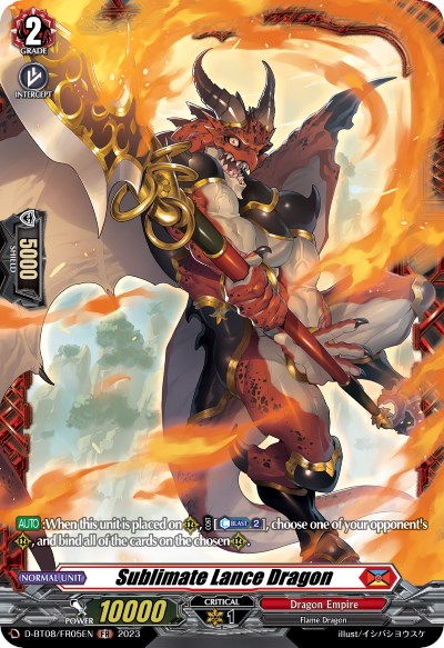 Sublimate Lance Dragon (D-BT08/FR05EN) [Minerva Rising] | Total Play