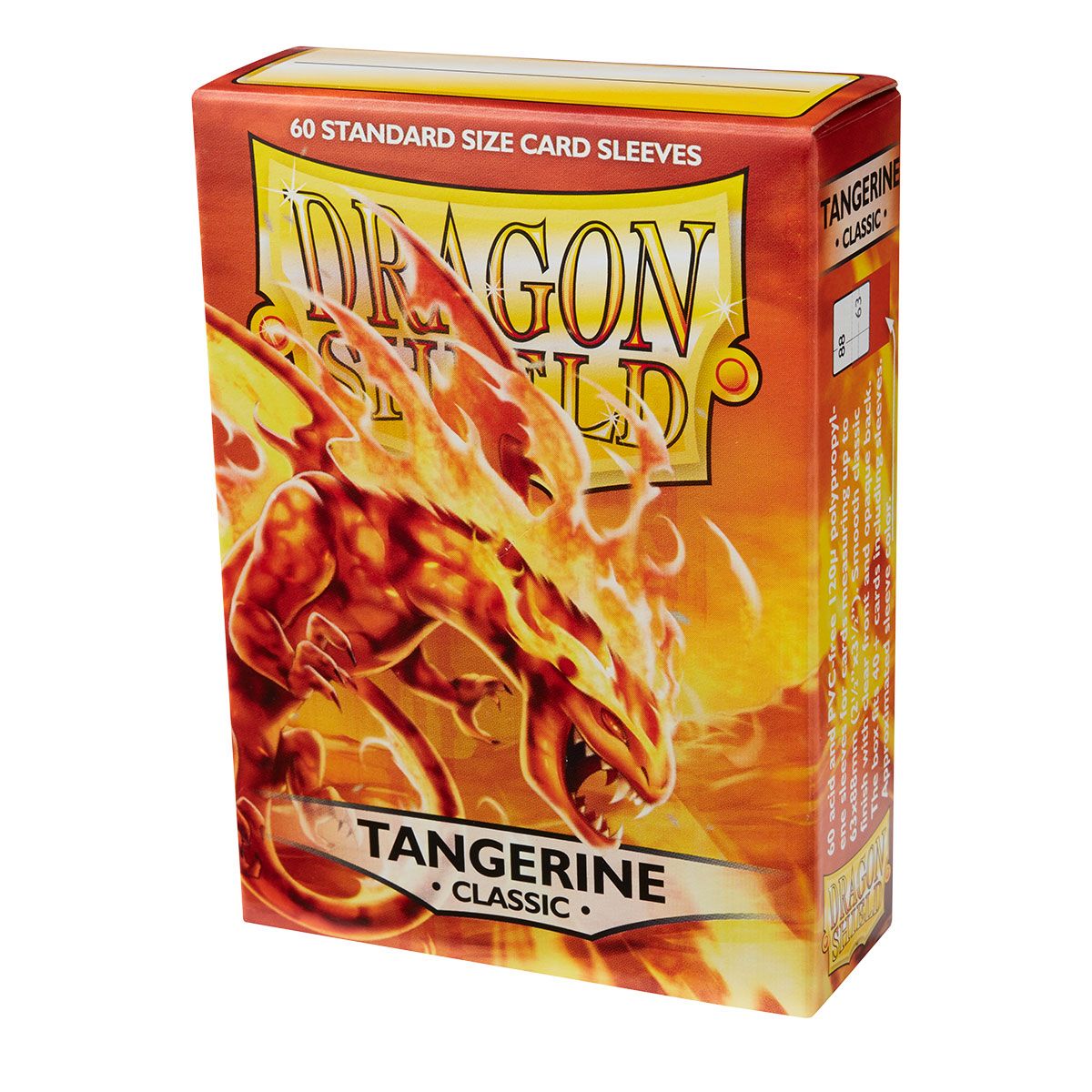 Dragon Shield: Standard 60ct Sleeves - Tangerine (Classic) | Total Play