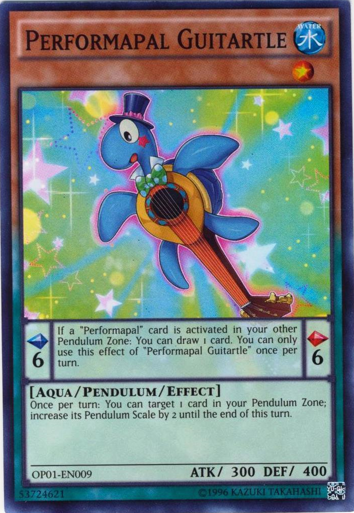 Performapal Guitartle [OP01-EN009] Super Rare | Total Play