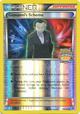 Giovanni's Scheme (138/162) (Championship Promo Staff) [XY: BREAKthrough] | Total Play