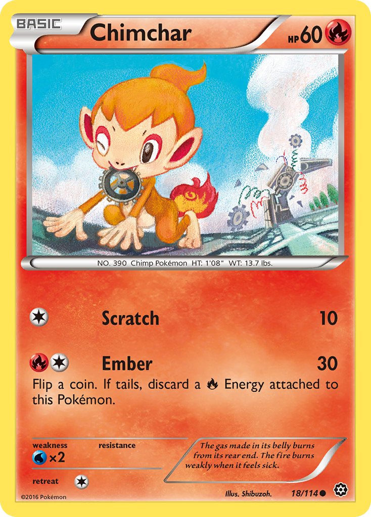 Chimchar (18/114) [XY: Steam Siege] | Total Play