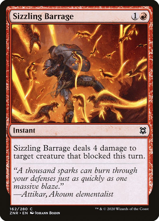 Sizzling Barrage [Zendikar Rising] | Total Play