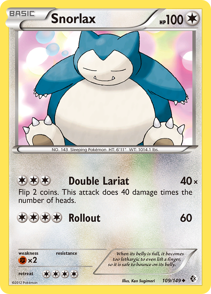 Snorlax (109/149) [Black & White: Boundaries Crossed] | Total Play