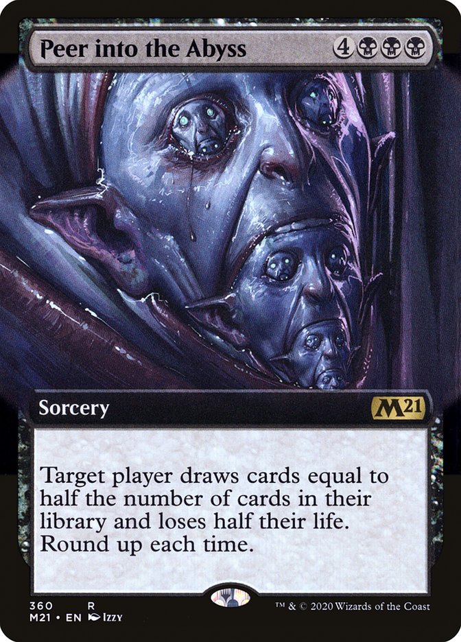 Peer into the Abyss (Extended Art) [Core Set 2021] | Total Play