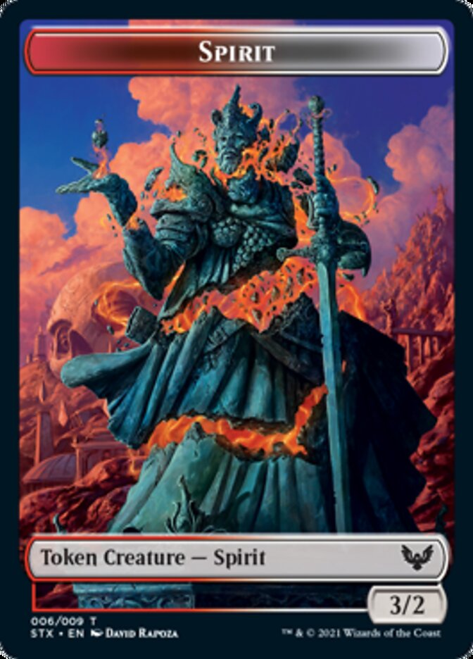 Spirit Token [Strixhaven: School of Mages Tokens] | Total Play