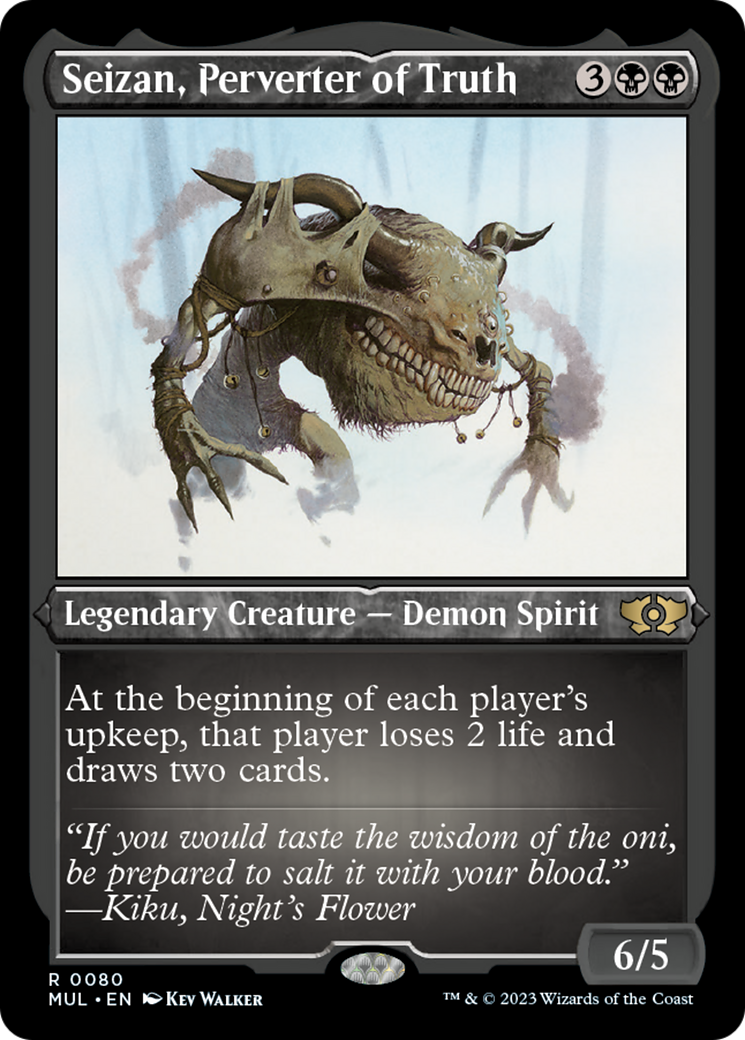 Seizan, Perverter of Truth (Foil Etched) [Multiverse Legends] | Total Play
