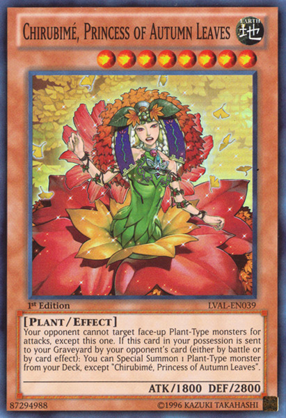 Chirubime, Princess of Autumn Leaves [LVAL-EN039] Super Rare | Total Play