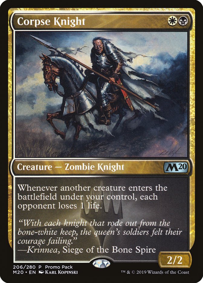 Corpse Knight (Promo Pack) [Core Set 2020 Promos] | Total Play