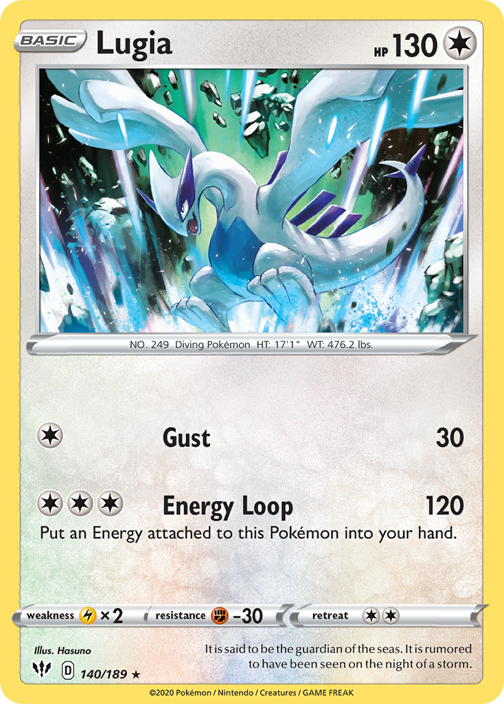 Lugia (140/189) [Sword & Shield: Darkness Ablaze] | Total Play