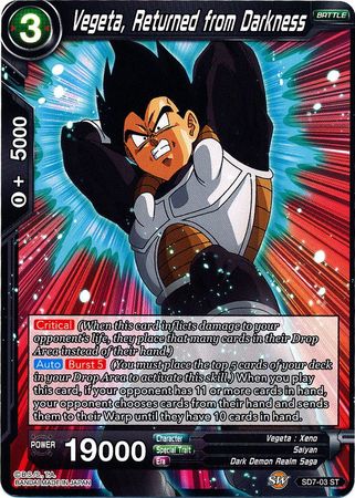 Vegeta, Returned from Darkness (Starter Deck - Shenron's Advent) (SD7-03) [Miraculous Revival] | Total Play