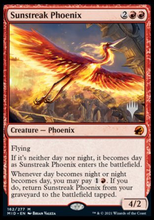 Sunstreak Phoenix (Promo Pack) [Innistrad: Midnight Hunt Promos] | Total Play