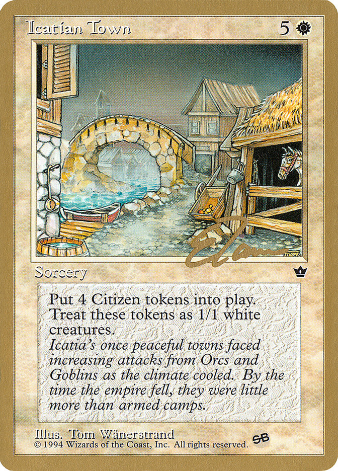 Icatian Town (Eric Tam) (SB) [Pro Tour Collector Set] | Total Play