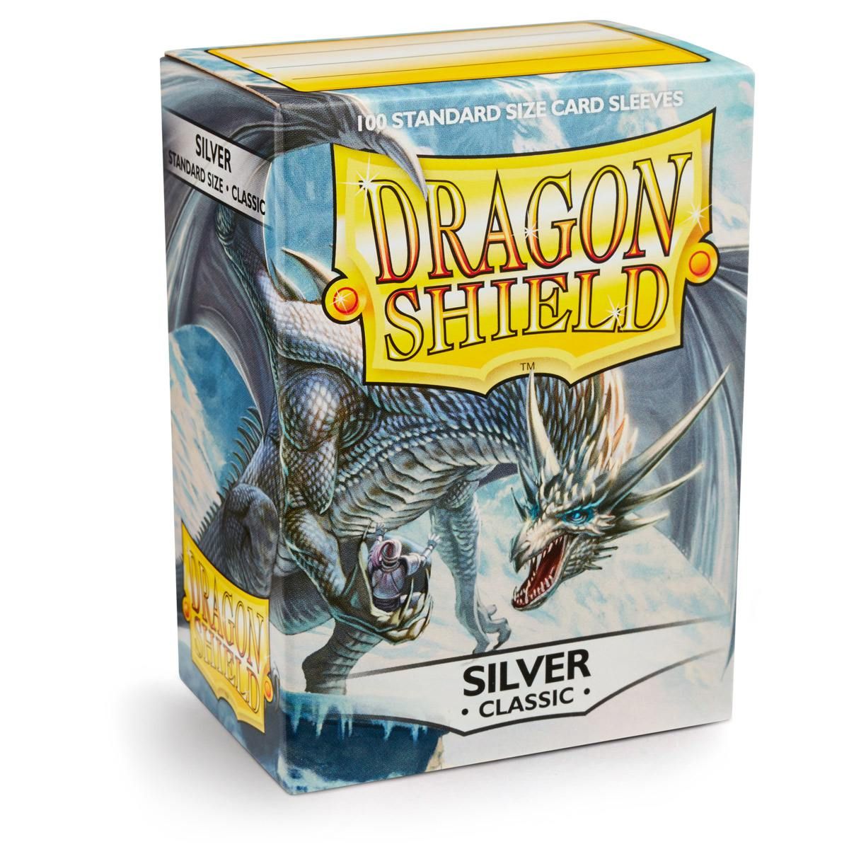 Dragon Shield: Standard 100ct Sleeves - Silver (Classic) | Total Play