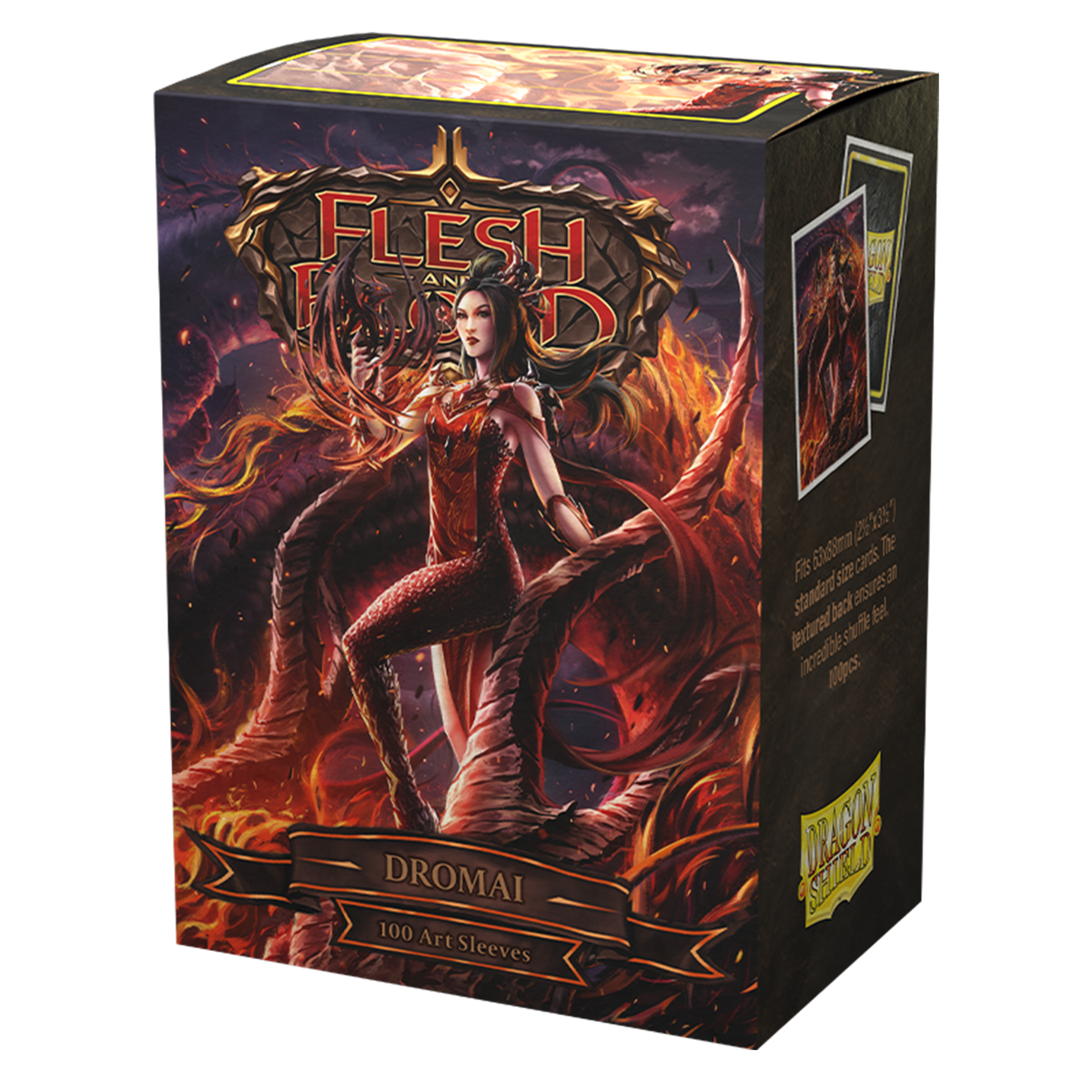 Dragon Shield: Standard 100ct Art Sleeves - Flesh and Blood (Dominia) | Total Play