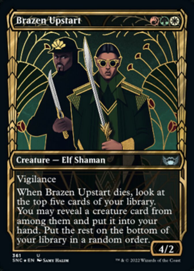 Brazen Upstart (Showcase Golden Age Gilded Foil) [Streets of New Capenna] | Total Play