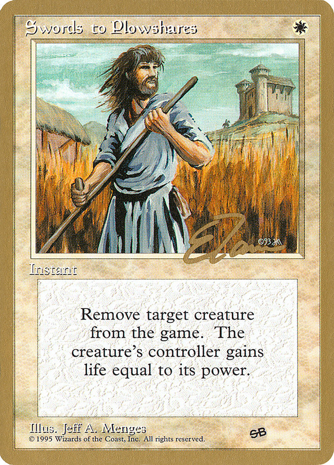 Swords to Plowshares (Eric Tam) (SB) [Pro Tour Collector Set] | Total Play