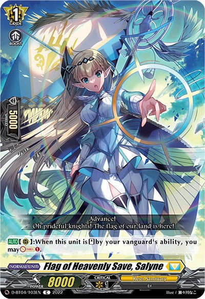 Flag of Heavenly Save, Salyne (D-BT04/103EN) [Awakening of Chakrabarthi] | Total Play