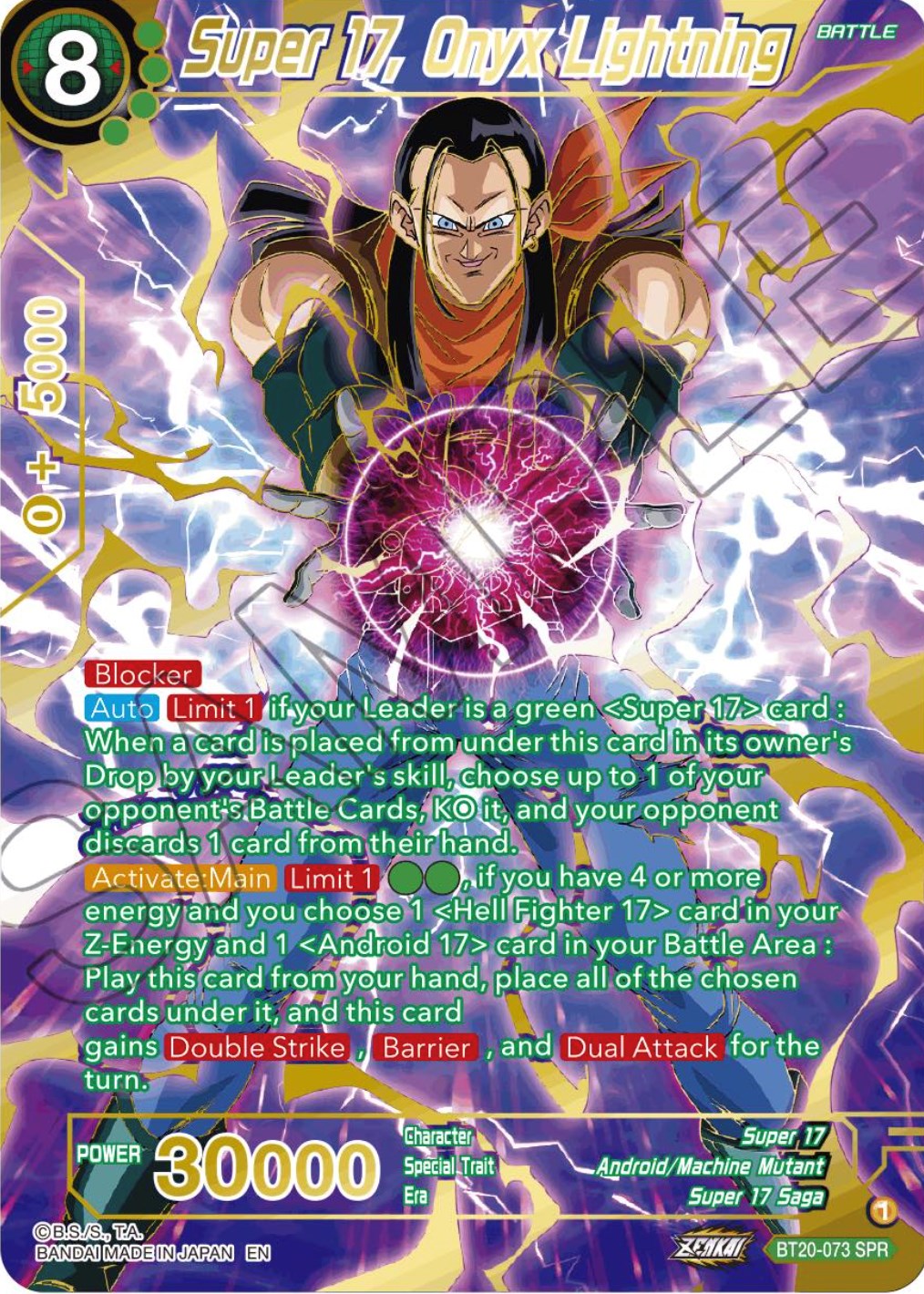 Super 17, Onyx Lightning (SPR) (BT20-073) [Power Absorbed] | Total Play