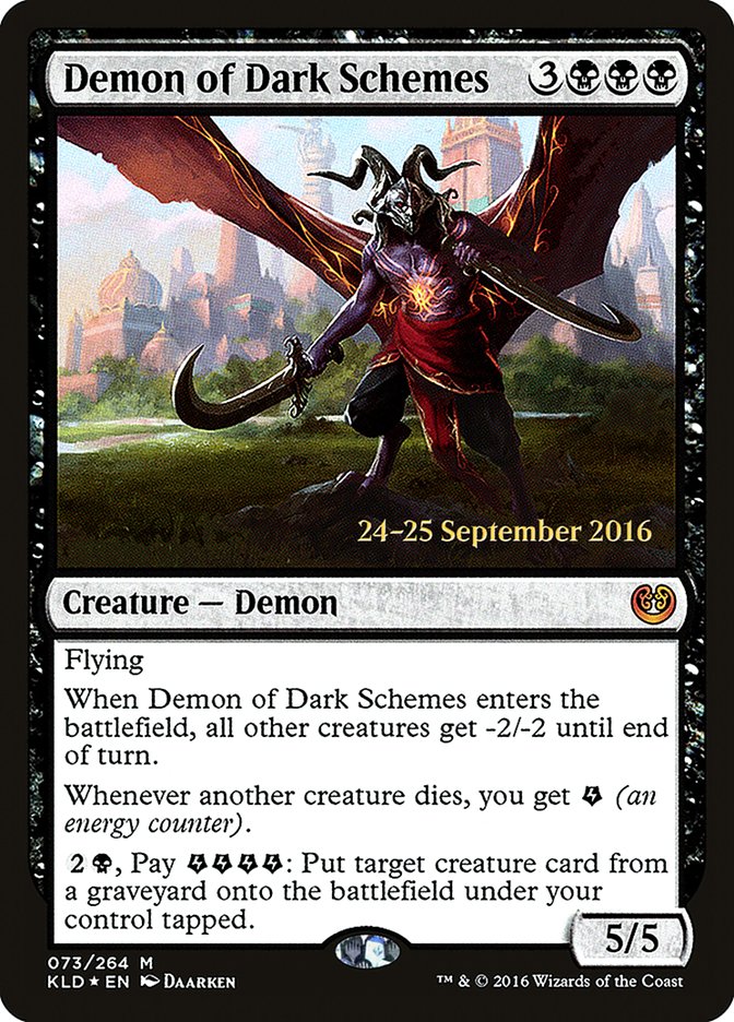 Demon of Dark Schemes [Kaladesh Prerelease Promos] | Total Play