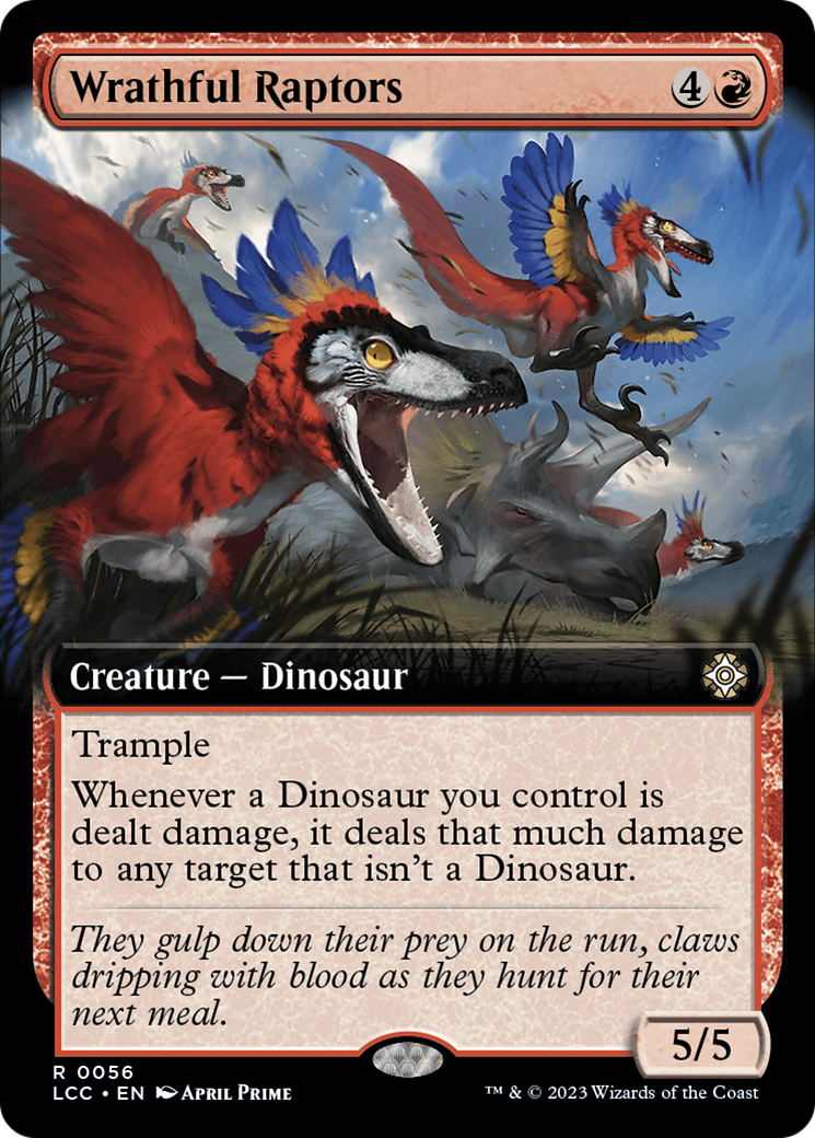 Wrathful Raptors (Extended Art) [The Lost Caverns of Ixalan Commander] | Total Play