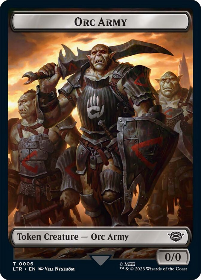 Orc Army Token (06) [The Lord of the Rings: Tales of Middle-Earth Tokens] | Total Play