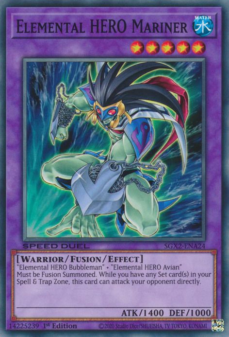 Elemental HERO Mariner [SGX2-ENA24] Common | Total Play