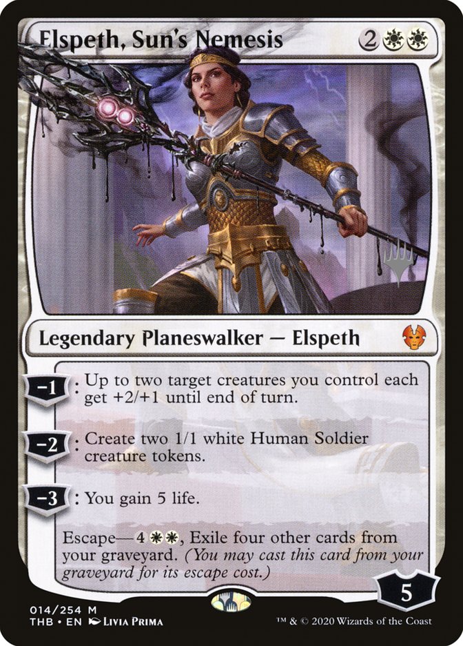 Elspeth, Sun's Nemesis (Promo Pack) [Theros Beyond Death Promos] | Total Play