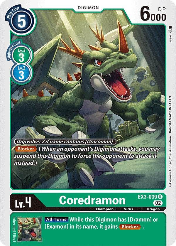 Coredramon [EX3-039] [Draconic Roar] | Total Play