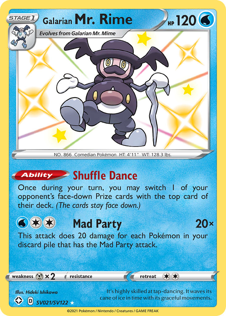 Galarian Mr. Rime (SV021/SV122) [Sword & Shield: Shining Fates] | Total Play