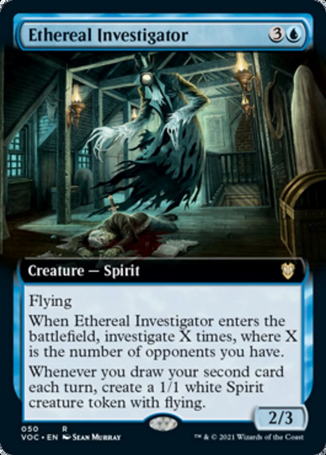 Ethereal Investigator (Extended Art) [Innistrad: Crimson Vow Commander] | Total Play
