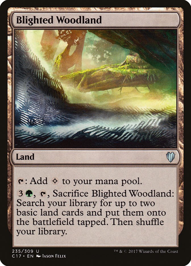 Blighted Woodland [Commander 2017] | Total Play