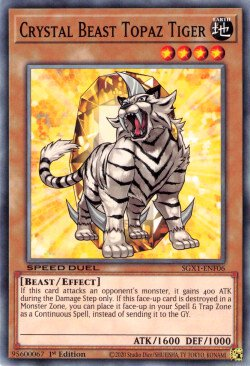 Crystal Beast Topaz Tiger [SGX1-ENF06] Common | Total Play