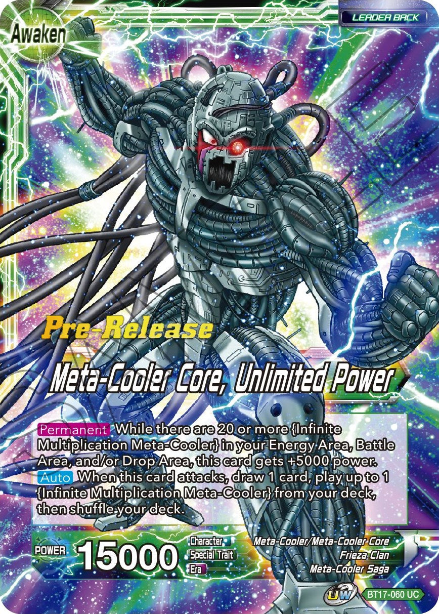 Meta-Cooler // Meta-Cooler Core, Unlimited Power (BT17-060) [Ultimate Squad Prerelease Promos] | Total Play