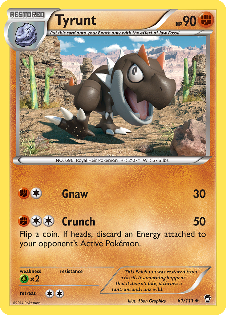 Tyrunt (61/111) [XY: Furious Fists] | Total Play