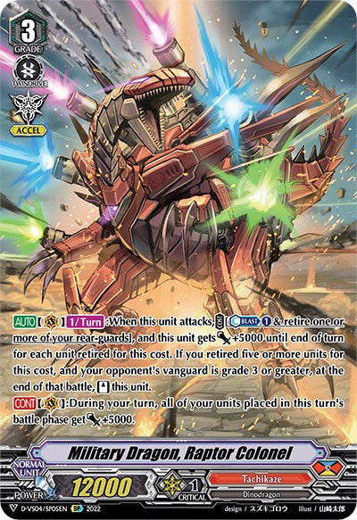 Military Dragon, Raptor Colonel (D-VS04/SP05EN) [V Clan Collection Vol.4] | Total Play
