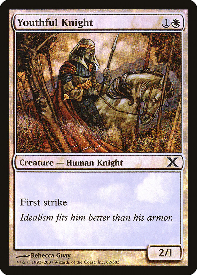 Youthful Knight (Premium Foil) [Tenth Edition] | Total Play