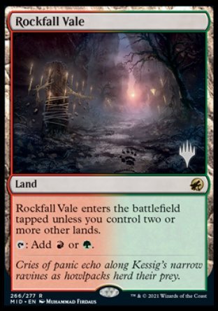 Rockfall Vale (Promo Pack) [Innistrad: Midnight Hunt Promos] | Total Play