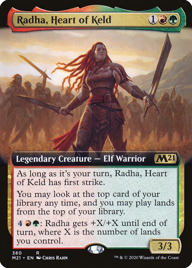 Radha, Heart of Keld (Extended Art) [Core Set 2021] | Total Play