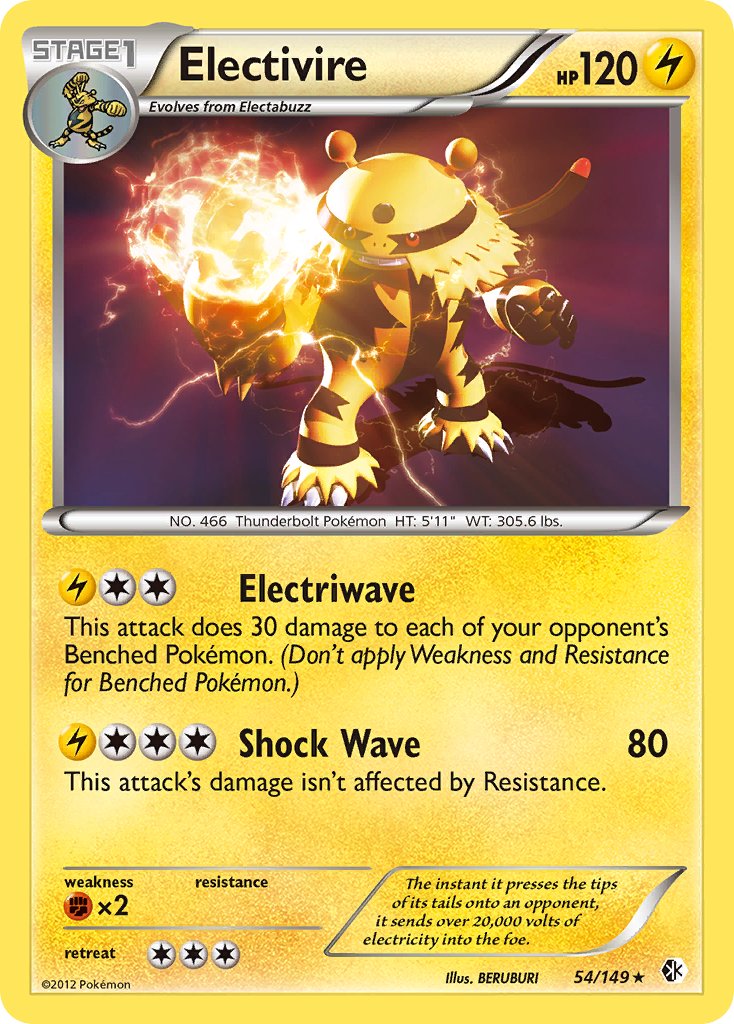 Electivire (54/149) (Cosmos Holo) (Blister Exclusive) [Black & White: Boundaries Crossed] | Total Play