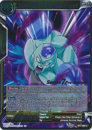 Ironclad Defense Frost (BT7-086_PR) [Assault of the Saiyans Prerelease Promos] | Total Play