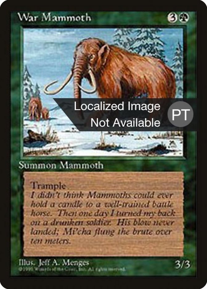 War Mammoth [Fourth Edition (Foreign Black Border)] | Total Play